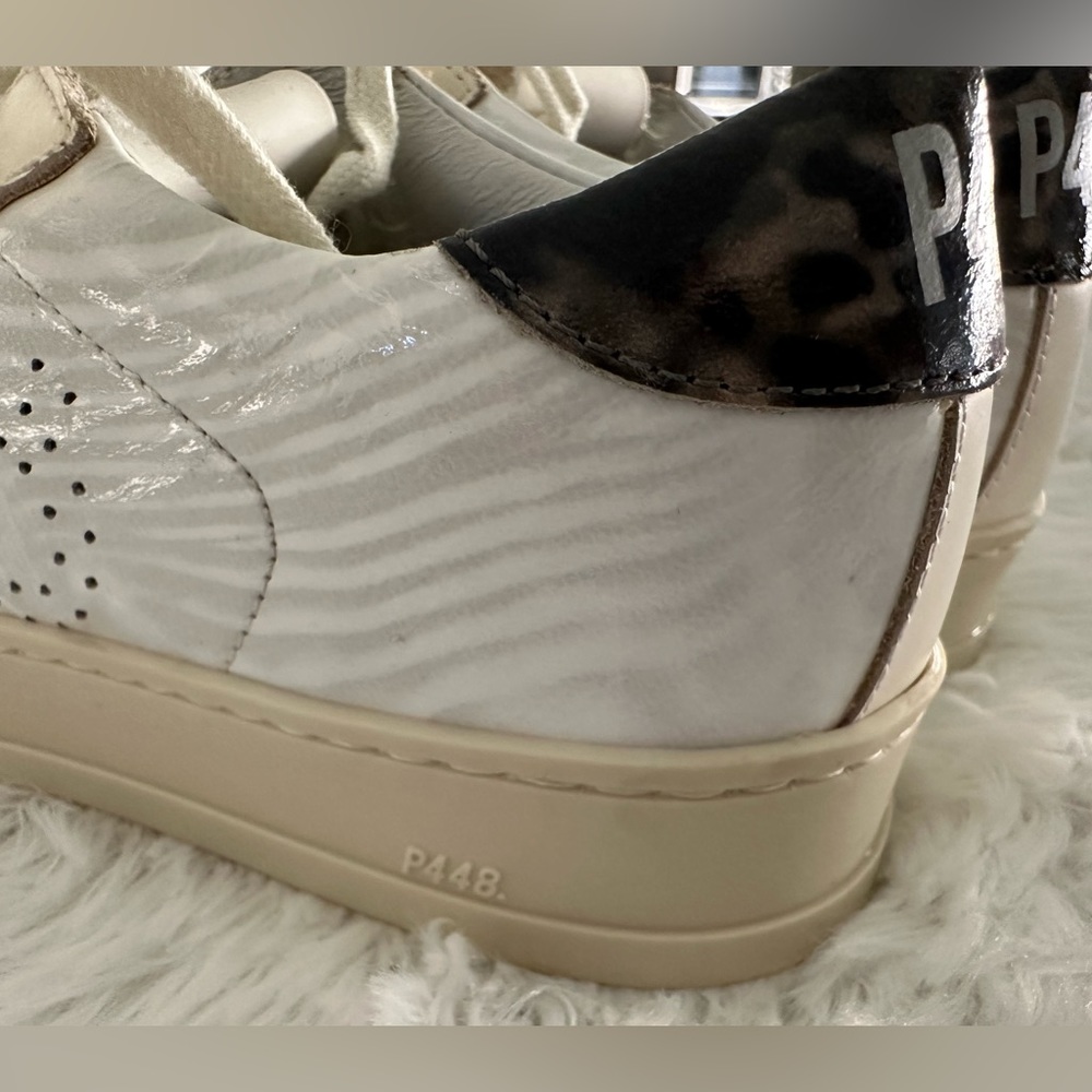 New P448 White Patent sneakers shoes sz 35 - Picture 4 of 8
